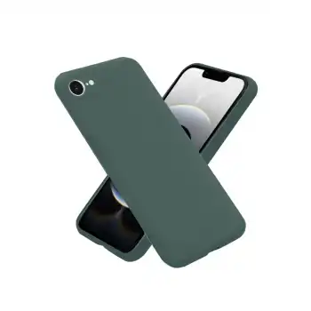 Apple İphone 16e Kılıf Nano İçi Kadife Silikon - Koyu Yeşil