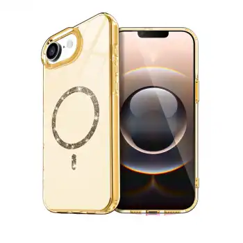 Apple İphone 16e Live Diamond Magsafe Kapak - Sarı