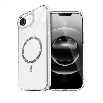 Apple İphone 16e Live Diamond Magsafe Kapak - Şeffaf