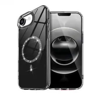 Apple İphone 16e Live Diamond Magsafe Kapak - Siyah