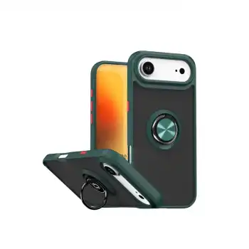 Apple İphone 17 Air Montreal Yüzüklü Silikon Kapak - Yeşil