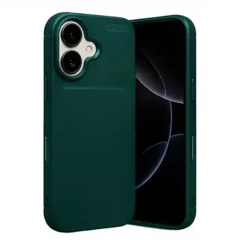 Apple İphone 17 Auto Focus Karbon Kapak - Koyu Yeşil