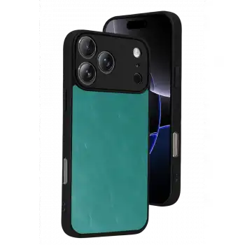 Apple İphone 17 Pro Max Aras Deri Kapak - Açık Yeşil