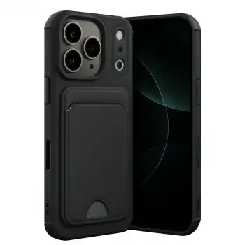 Apple İphone 17 Pro Max Kelvin Kartvizitli Silikon - Siyah