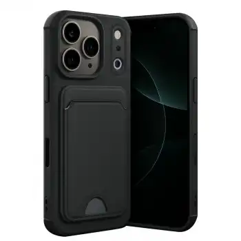 Apple İphone 17 Pro Max Kelvin Kartvizitli Silikon - Siyah