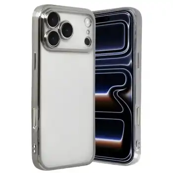 Apple İphone 17 Pro Max Razer Lensli Silikon - Gümüş