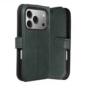 Apple İphone 17 Pro Trend S Plus Kapaklı Kılıf - Yeşil