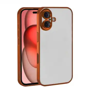 Apple İphone 17 Razer Lensli Silikon - Turuncu