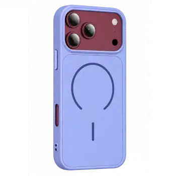 Apple İphone 18 Pro Max Azus Magsafe Kapak - Açık Mor