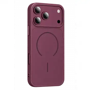 Apple İphone 18 Pro Max Azus Magsafe Kapak - Bordo