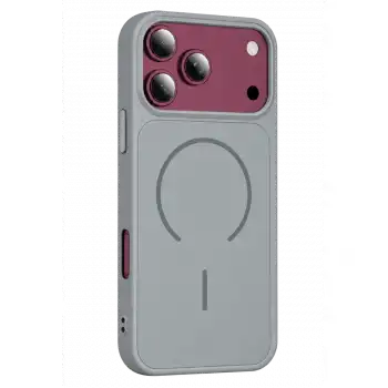 Apple İphone 18 Pro Max Azus Magsafe Kapak - Gri