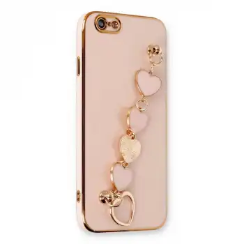 Apple İphone 6 Kılıf Esila Silikon - Pudra