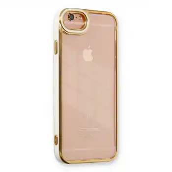 Apple İphone 6 Kılıf Liva Lens Silikon - Beyaz