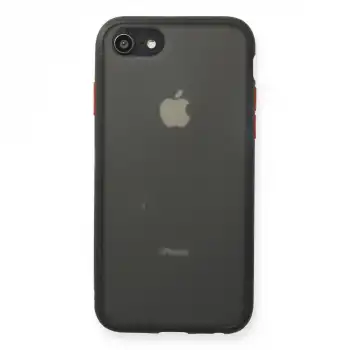 Apple İphone 7 Kılıf Montreal Silikon Kapak - Siyah