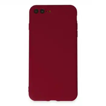 Apple İphone 7 Plus Kılıf First Silikon - Bordo