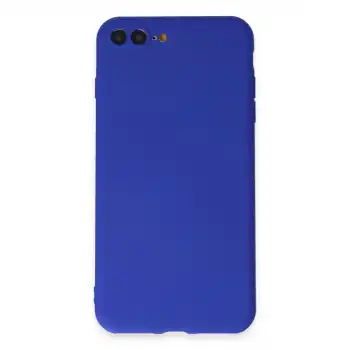 Apple İphone 7 Plus Kılıf First Silikon - Koyu Mavi