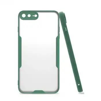 Apple İphone 7 Plus Kılıf Platin Silikon - Yeşil