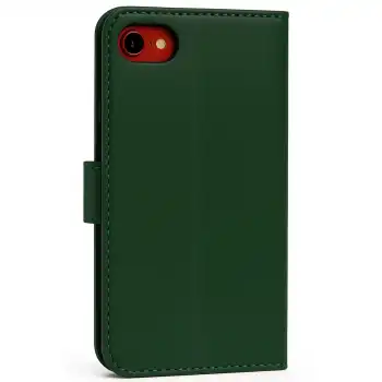 Apple İphone 7 Trend S Plus Kapaklı Kılıf - Yeşil