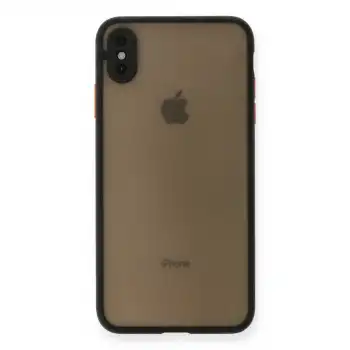 Apple İphone Xs Max Kılıf Montreal Silikon Kapak - Siyah