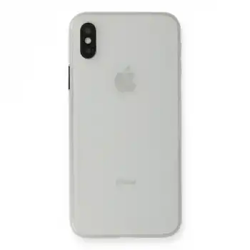Apple İphone Xs Max Kılıf Pp Ultra İnce Kapak - Beyaz