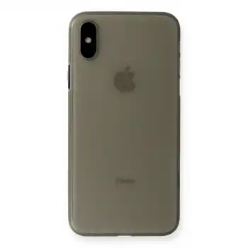 Apple İphone Xs Max Kılıf Pp Ultra İnce Kapak - Gri