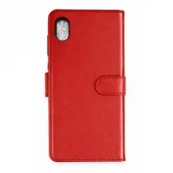 Apple İphone Xs Max Trend S Plus Kapaklı Kılıf - Kırmızı
