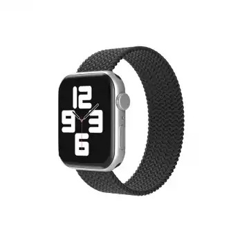 Apple Watch 38mm Ayarlı Solo Silikon Kordon (saat Değildir) - Siyah