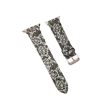 Apple Watch 38mm Creeper Desenli Kordon - Siyah