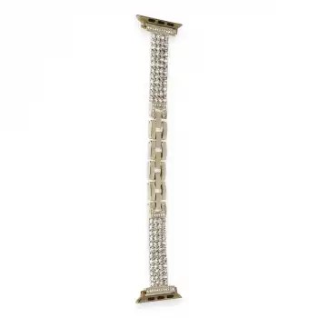 Apple Watch 38mm Live Taşlı Kordon - Gold