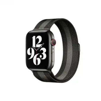 Apple Watch 38mm Metal Mıknatıslı Kordon - Siyah-beyaz