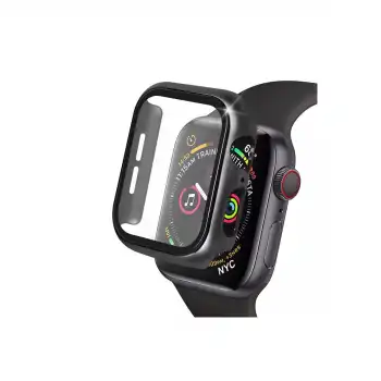Apple Watch 41mm Camlı Kasa Ekran Koruyucu - Siyah
