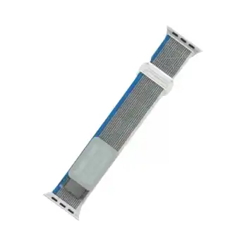 Apple Watch 42mm Alice Kumaş Kordon (saat Değildir) - Mavi-gri