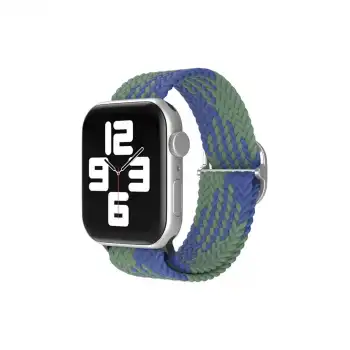 Apple Watch 42mm  Kordon - Yeşil-lacivert