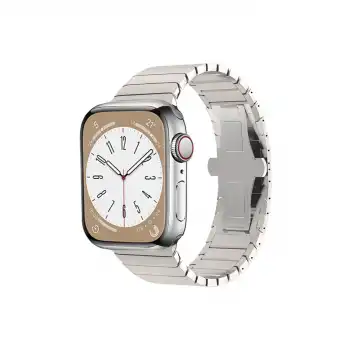 Apple Watch 42mm Kr413 Fine Steel Kordon - Yıldız Işığı