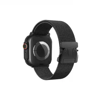 Apple Watch 42mm Milano Metal Kordon (saat Değildir) - Siyah