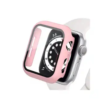 Apple Watch 44mm Camlı Kasa Ekran Koruyucu - Rose