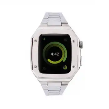 Apple Watch 44mm Metal Petek Kasalı Kordon (saat Değildir) - Gümüş