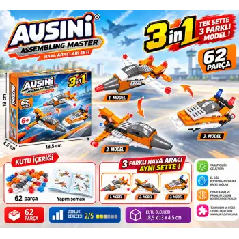 Assembling Master 3 in 1 62 Parça Hava Araçları