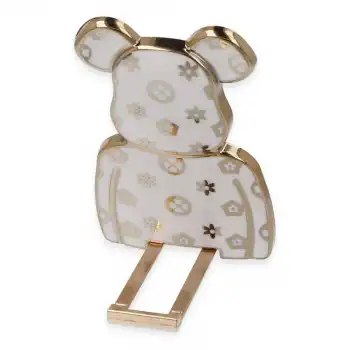 Astro Stand Ayıcık Desenli - Beyaz