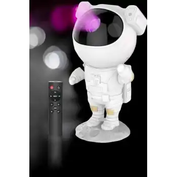 Astronot Bluetooth Hoparlör Gökyüzü Projektör Gece Lambası