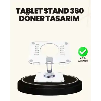 Ayarlanabilir Şeffaf Tablet Standı Kaymaz Silikon Tabanlı