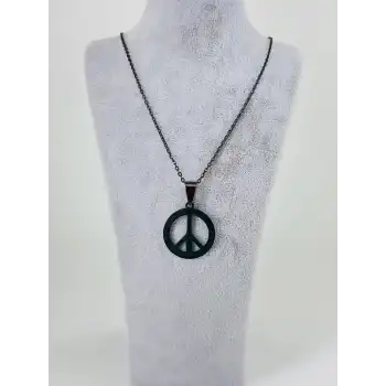 Barış Figürü Çelik Erkek Kolye