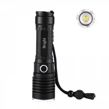 Bright Ght-5761 Xp50 Led 3 Mod Zoomlu Yağmur Suyu Geçirmez Şarjlı El Feneri