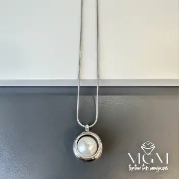 Çelik İncili Kolye