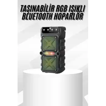 Çift Çıkışlı Güçlü Bataryalı Kablosuz Yüksek Ses Kaliteli Bluetooth Hoparlör