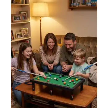 Çocuklar İçin Bilardo Seti Masaüstü Snooker ve Pool Oyuncak