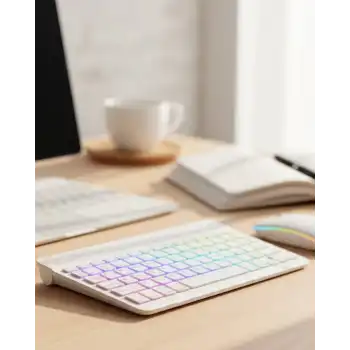 Çoklu Cihaz Uyumlu Kablosuz Klavye Mouse Seti Aydınlatmalı