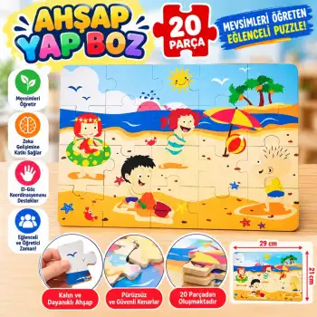 CS-1282 YAZ  AHŞAP YER PUZZLE