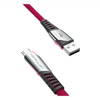 Dc16 Micro Usb Kablo 1m 2.4a - Kırmızı