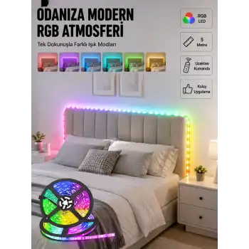 Dekoratif Kumandalı Şerit LED 5 Metre